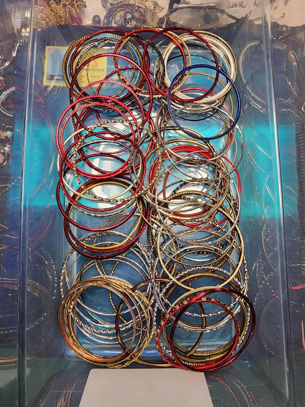 1lb Mixed Bangel Bracelets Mixed Sizes May Or May Not Have Matches  - J100126-2